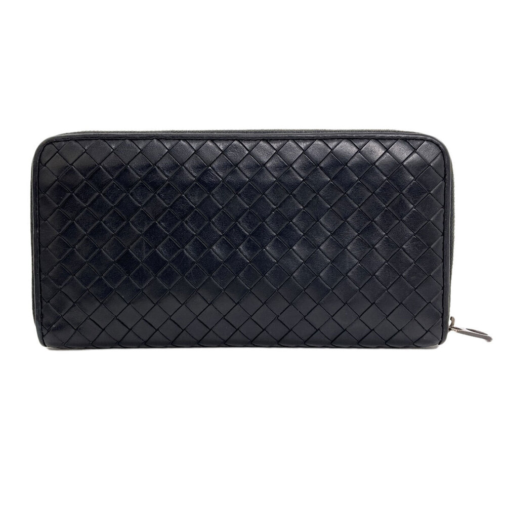 Bottega Veneta Wallet Long Intrecciato Leather coin purse Black